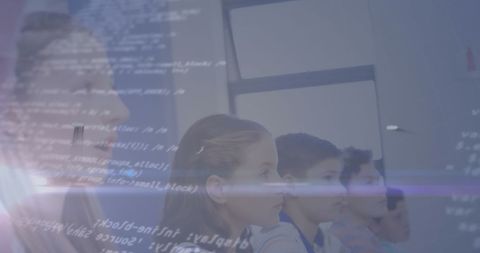 students engaged with coding in classroom environment - Download Free Stock Images Pikwizard.com