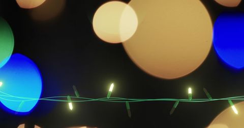 Festive Fairy Lights with Beautiful Bokeh Background - Download Free Stock Images Pikwizard.com