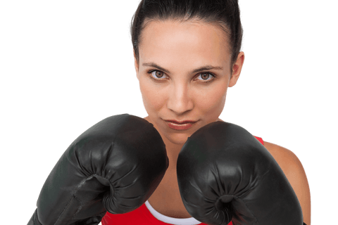 transparent focused female boxer with black gloves - Download Free Stock Videos Pikwizard.com