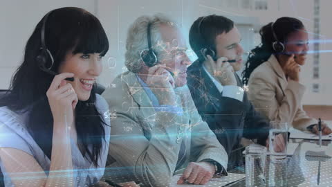 Global Communication and Diverse Business Team Collaboration