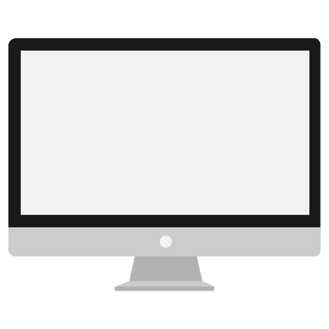white computer monitor illustration on transparent background for mockups - Download Free Stock Videos Pikwizard.com