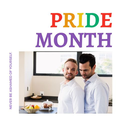 pride month celebration with joyful lgbtq couple - Download Free Stock Templates Pikwizard.com
