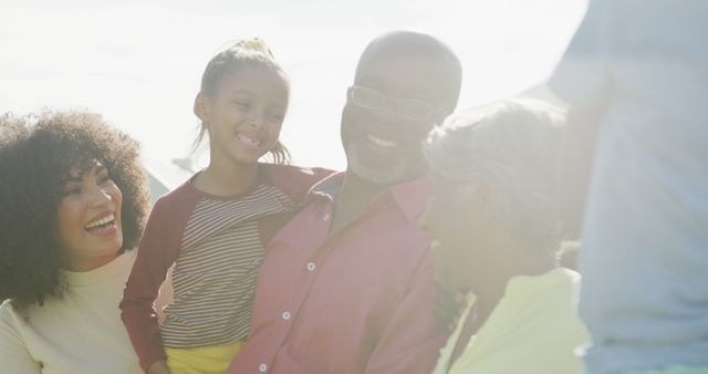 Happy Multi-Generational African American Family Enjoying Togetherness Outdoors - Download Free Stock Images Pikwizard.com