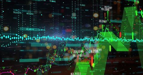 Abstract Digital Financial Data Analysis in Virtual Space - Download Free Stock Images Pikwizard.com