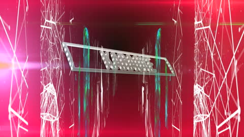 Dynamic Digital Karaoke Banner with Futuristic Design