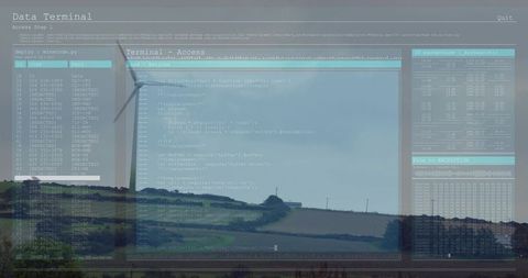 Eco-Friendly Technology Interface with Renewable Energy in Rural Landscape