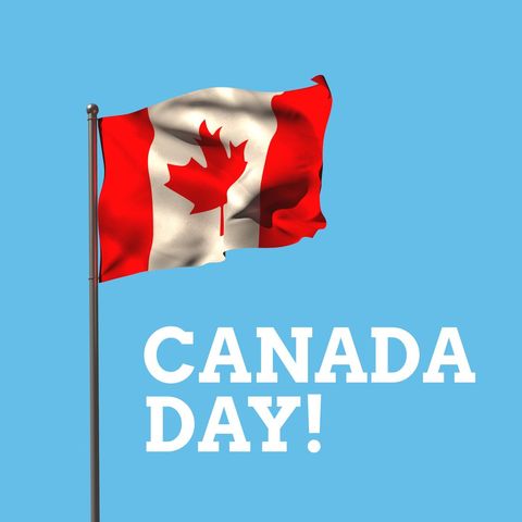 Canada Day Celebration with Canadian Flag - Download Free Stock Templates Pikwizard.com