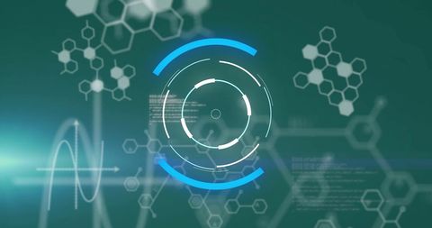 Digital Interface with Hexagonal Patterns and Data Graphics - Download Free Stock Images Pikwizard.com