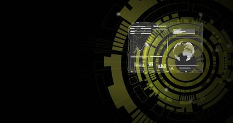 Global Digital Data Processing with Futuristic User Interface - Download Free Stock Images Pikwizard.com