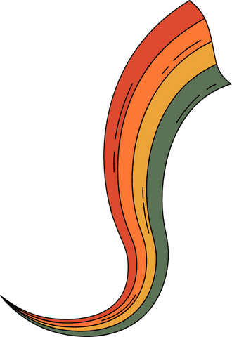 colorful s-shaped wave design on transparent background - Download Free Stock Videos Pikwizard.com