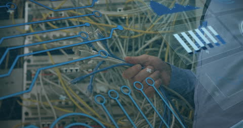 Digital Network Animation with Business Technology Concepts