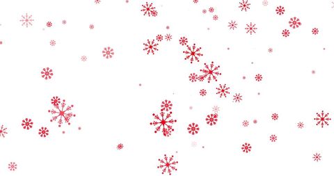 Red Snowflakes Gently Falling on White Background - Download Free Stock Images Pikwizard.com