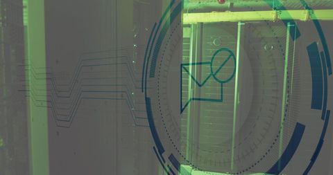 Digital Data Cloud with Truck Icon Over Server Room for Fleet Management - Download Free Stock Images Pikwizard.com