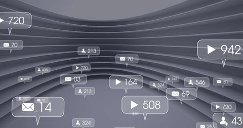 Social Media Data Streams Abstract Visualization