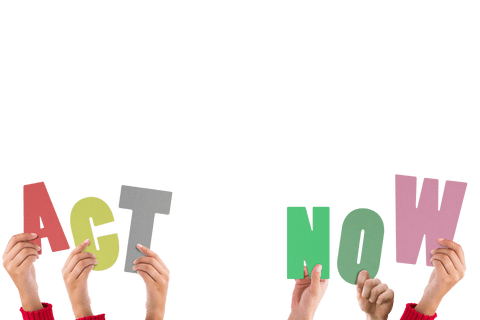 Hands Raising Colorful Cutout Letters Transparent Background - Download Free Stock Videos Pikwizard.com