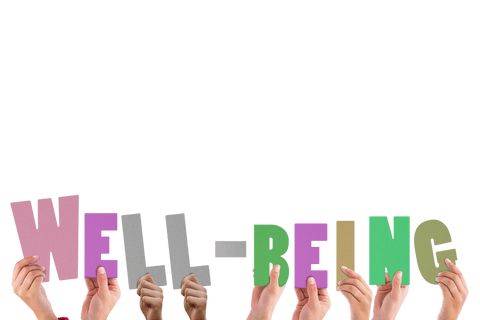 Hands Holding Colorful Well-Being Letters on Transparent Background - Download Free Stock Videos Pikwizard.com