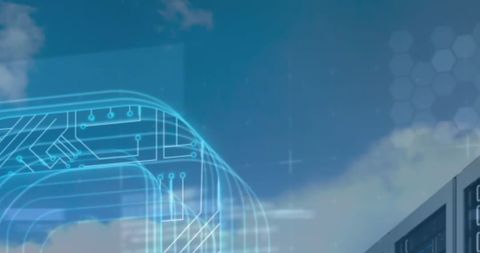 Cloud Technology and Digital Interface with Data Connections - Download Free Stock Images Pikwizard.com