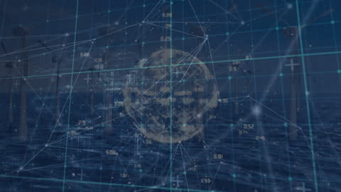 Global Data Networks Overlapping Wind Energy