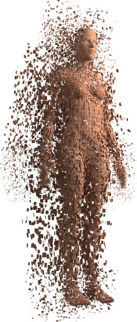 3D Female Avatar Forming from Binary Pixels, Transparent Background - Download Free Stock Videos Pikwizard.com