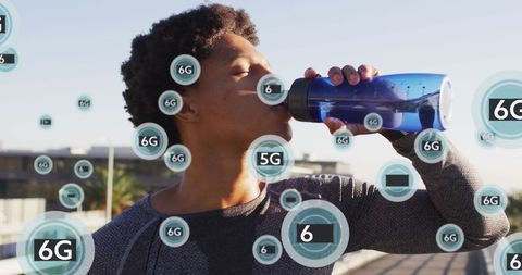 Exploring 5G Technology Lifestyle Through Fitness - Download Free Stock Images Pikwizard.com