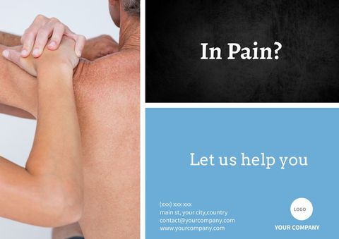 Pain Relief and Physiotherapy Service Promotion Banner - Download Free Stock Templates Pikwizard.com
