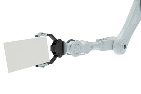Transparent Robotic Arm Holding Blank Placard Display - Download Free Stock Videos Pikwizard.com
