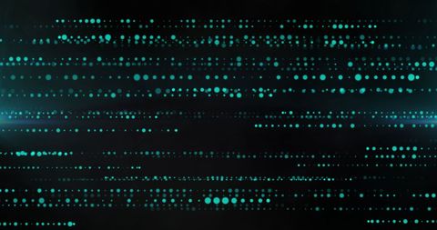Dynamic Green Dots on Black Technology Background - Download Free Stock Images Pikwizard.com