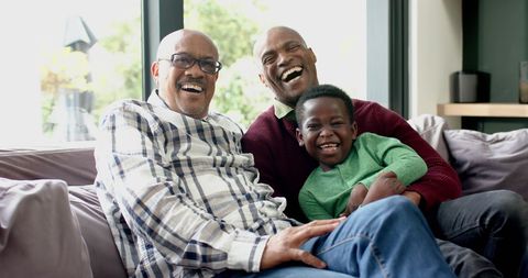 Multi-Generational Family Bond at Home: Laughter and Joy