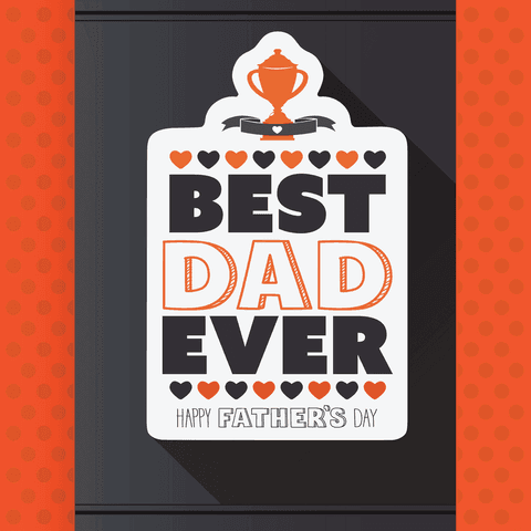 best dad ever transparent illustration badge for father's day celebration - Download Free Stock Videos Pikwizard.com