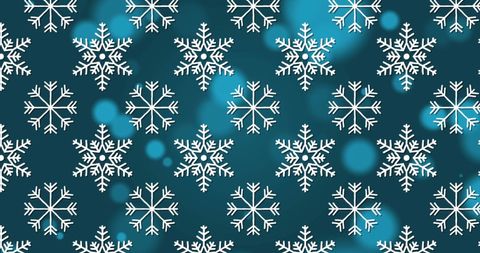 Seamless White Snowflake Pattern on Blue Background - Download Free Stock Images Pikwizard.com