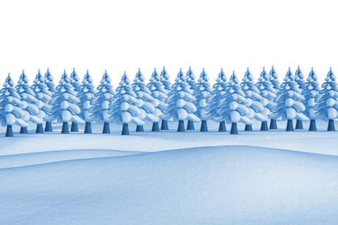 snowy evergreen forest with transparent sky background - Download Free Stock Videos Pikwizard.com