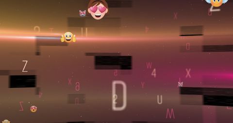 Dynamic Emoji and Letters Wall for Communication - Download Free Stock Images Pikwizard.com