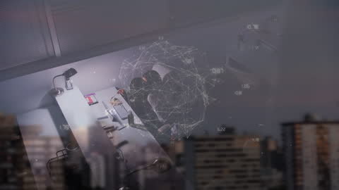 Digital Interface Visualization with Business Team in Office