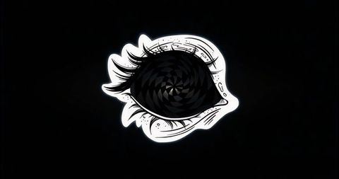 Hypnotic spiral eye with stylized lash extensions