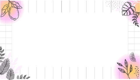 transparent grid frame with pink circles and citrus foliage - Download Free Stock Videos Pikwizard.com
