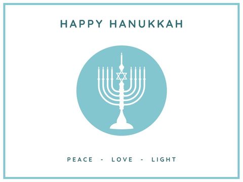 minimalist hanukkah greeting card with menorah - Download Free Stock Templates Pikwizard.com