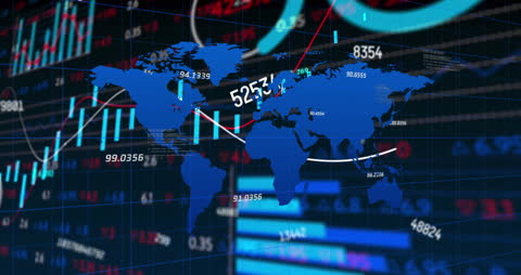 Global Financial Data and World Map Overlap