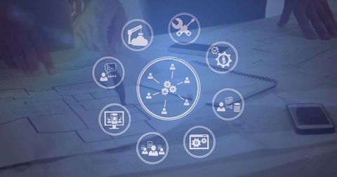 Digital Interface Concepts Surrounding Businessman's Project Planning - Download Free Stock Images Pikwizard.com