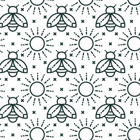 seamless insect and sun pattern on transparent background - Download Free Stock Videos Pikwizard.com