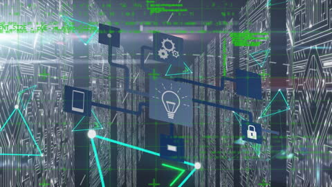 Digital Data Network with Abstract Circuitry
