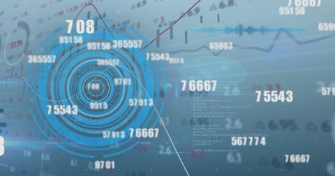 Futuristic Digital Interface with Data Analytics in Motion - Download Free Stock Images Pikwizard.com