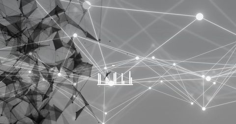 Abstract Digital Network Background with Connections - Download Free Stock Images Pikwizard.com