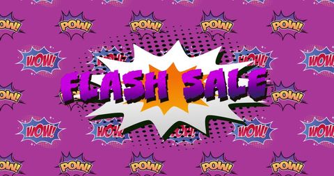 Comic Style Flash Sale Promotion Banner