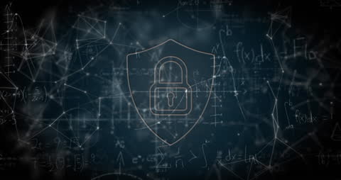 Digital Security Padlock Concept with Mathematical Connections