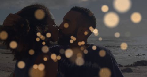 Romantic Beach Kiss African American Couple Love - Download Free Stock Images Pikwizard.com