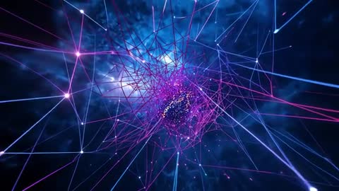 Pulsing Neon Network in Cosmic Space