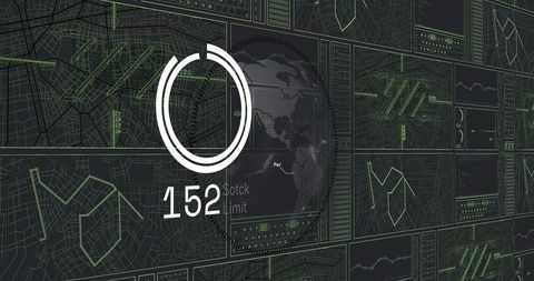 Futuristic Data Visualization with Abstract Graphical Interface - Download Free Stock Images Pikwizard.com