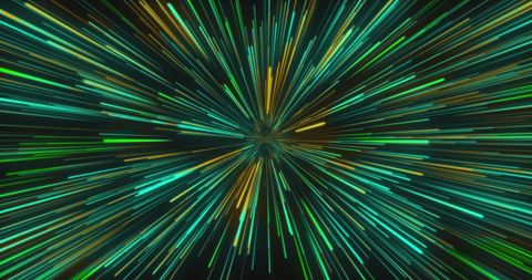 Vivid Neon Light Trails on Black Background Create Dynamic Movement - Download Free Stock Images Pikwizard.com