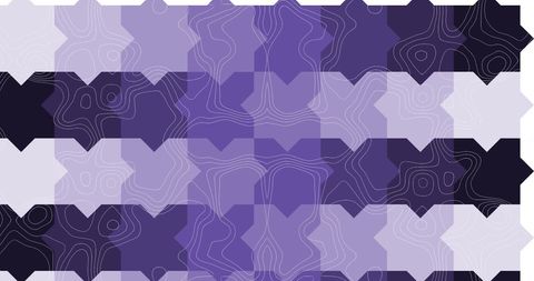Abstract geometric purple pattern with white lines