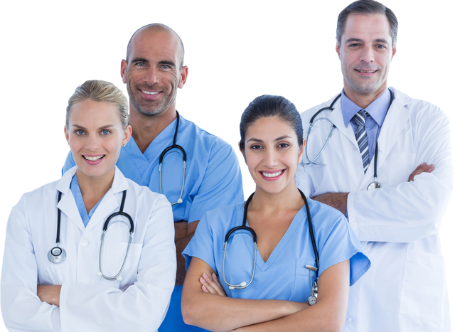 Transparent Confident Medical Team in Uniforms - Download Free Stock Videos Pikwizard.com